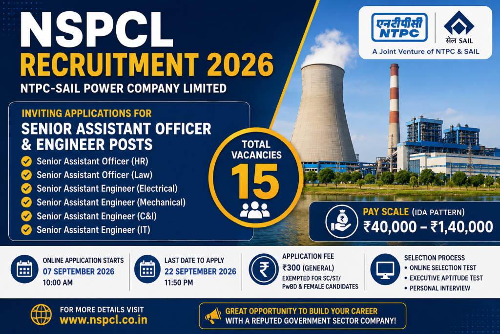 NSPCL Recruitment 2026